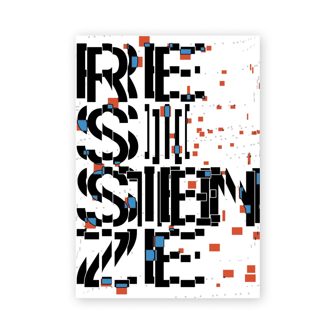 Poster “Dissonanza” | Mostra Resistenze Visive al DESINA Festival | Napoli