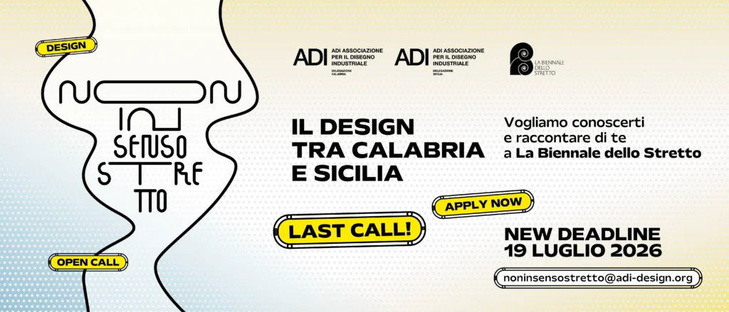 Progetto grafico "Non in senso Stretto"- ADI | Biennale dello Stretto 2026