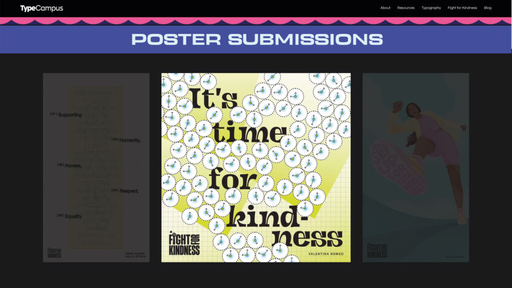 Poster Kairos | Poster Gallery Fight for Kindness 2026 | Zetafonts®