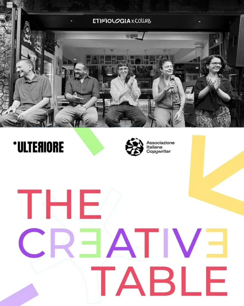 Relatrice nel talk “The Creative Table” | Associazione Italiana Copywriter e ULTERIORE